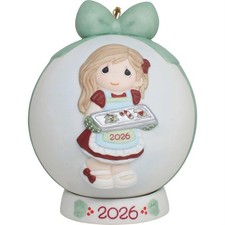 PRE-ORDER Baking Sweet Memories Dated 2026 Girl Ball Ornament By: Precious picture