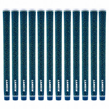 Set of 12 Lamkin UTX Solid Cord Blue Golf Grips Midsize Brand New Hard to Find picture