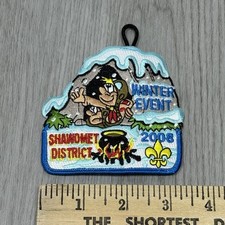 2008 Boy Scouts Winter Event Shawomet District Patch - Igloo Camp Camping RI picture