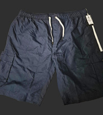 Southpole Men's Navy Cargo Shorts Drawstring Elastic Waist Big & Tall picture