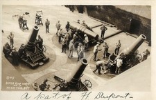 Birds Eye a Mortar Pit Fort Dupont DE Delaware RPPC Photo Postcard COPY picture