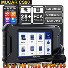 MUCAR CS90 OBD2 Scanner 28 Resets Lifetime Free Update Car Tools 4 Systems picture