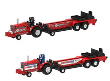 1/64 International Harvester Red Legend & USA 250 Pulling Tractors with Sleds picture