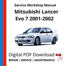Mitsubishi Lancer Evo 7 2001-2002 Service Workshop Manual picture