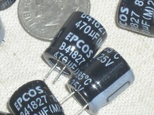 8 NEW EPCOS 470UF 25V 470 MFD 25 V RADIAL ELECTROLYTIC CAPACITOR CAP 85*C USA picture