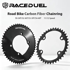 RACEDUEL 110BCD Carbon Fiber 11/12S Double Chainring 50-34T/52-36T/53-39T/54-40T picture