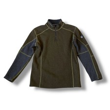 Kuhl Revel 1/4 Zip Fleece Sweater Kids Size Large (14-16) Brown picture