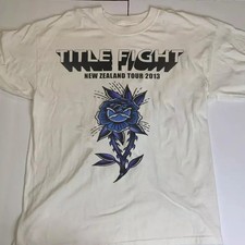 Inspired Title Fight Band 2013 Tour New Zealand White Shirt S to 5XL picture
