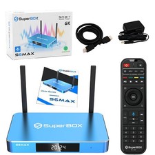 SuperBox S6 Max Android 12 Media Player, 4GB RAM 64GB ROM, WiFi 6, Voice Remote picture