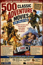 500 Classic Adventure Movies on USB Drive | Rare Adventure Film Collection |  picture
