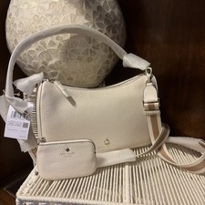 Kate Spade Emma Shoulder Bag Parchment Leather Crossbody Purse KK068 NWT $429 picture