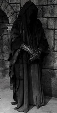 Ring Wraith Costume Nazgul Costume/Nazgul Helmet/Gloves/Black Cape Halloween picture