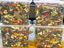 LEGO 4 lbs Pounds Random Building Parts Pieces Plates Bricks Washed Bulk Lot picture