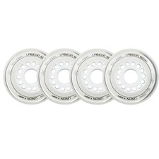 Labeda Inline Roller Hockey Skate Wheels Union White 76mm Set of 4 picture