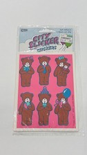 Vintage 1982 CTP City Slickers Lovable Teddies Bear Stickers 2 Sheets 940018 picture