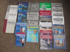ABeka 12th Grade 12 LOT Grammar Comp VI Literature American Government Economics picture