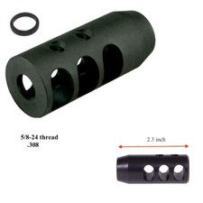 Steel Muzzle Brake 308 Competition Muzzle Brake 5/8x24 Thread w/ Washer picture