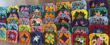 20. -4”  Crochet GRANNY  SQUARES Ea Square Unique AfghanScarfs Perfect Gift picture