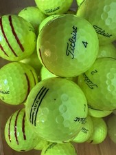 3 Dozen (36) AVX Yellow Golf Balls 4A/5a Mint Titleist.  AAAA+ picture