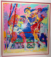 Original Leroy Neiman Frazier vs. Foreman Boxers Serigraph Print Pencil Signed picture