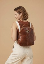 Dooney & Bourke Florentine  Zip Pod Backpack - Natural Leather picture