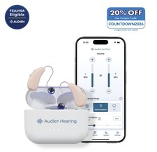 Audien ION Pro 2 OTC BTE Bluetooth No Prescription Hearing Aid Certified Refurb picture