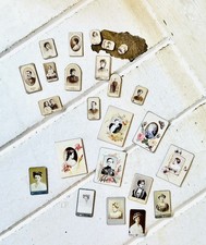 Miniature 1:12 Scale ‘Vintage’ Cabinet Card Photos Collection / Lot of 24 picture