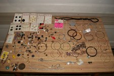 Junk Drawer Estate Lot Mixed Jewlery picture
