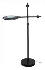 daylight24 402069-04 FOCUS Adjustable Height Magnifier Floor Lamp Matte Black picture