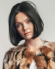 STYLD by Ken Paves [NEW] NEW YORK Human Hair Short Bob ClipIn Hair Extension 3pc picture