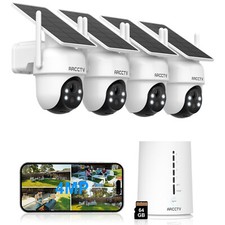 ARCCTV 4MP Outdoor Solar Security Camera System 360° PTZ Wireless Wifi Battery picture