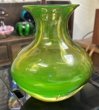 Flavio Poli Cenedese Vaseline Vase Murano picture