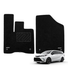 WENNEBIRD Front Carpet Floor Mats for Toyota Sienna 2021-2026, 2Pc picture