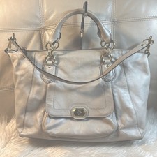 COACH  Bag Turnlock 2Way Large 25508 Off White Pearl Brass  picture