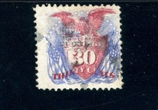 Scott 121 Used FVF US 1869 Pictorial SCV $450 picture