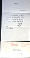 ED McMAHON SIGNED RARE 1968 LETTER TO MRS. JERRY (PATTI) LEWIS ON HIS STATIONERY picture