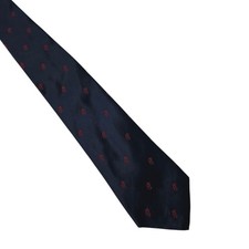 Vintage Chick Fil A Tie Franco Fossi Blue Necktie Silk Polyester Rare picture