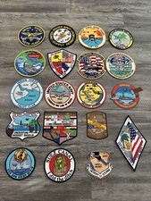 Vintage U.S. Navy Marine Patches 1980-1990s Desert Storm USS Theodore Roosevelt picture