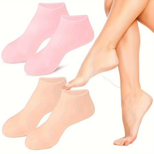 1 Pair Silicone Gel Socks Moisturizing Dry Cracked Feet Repair Foot Care picture