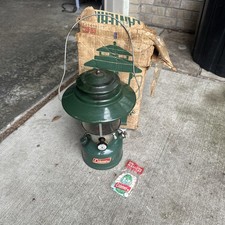 Vintage 4/72 Coleman Lantern 228F 195 Two Mantle Big Hat With Original Box picture