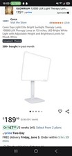 Carex Day-Light Elite Bright Light Therapy Lamp 10 000 Lux Daylight  picture