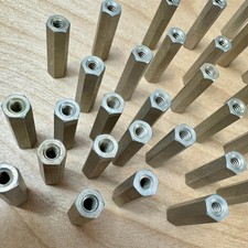50pcs  6-32 Fully Threaded Aluminum Standoff 1