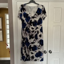 Colebrooke by Windsmoor Ladies Floral Lined Sleeveless Dress Size 14 Ex Cond picture