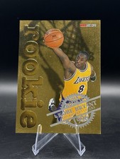 1996 - 1997 NBA HOOPS Rookie Card Gold Foil Kobe Bryant Card #3 RC picture