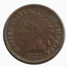 1877 Indian Head Cent As shown in the figure picture