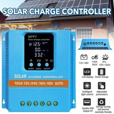 4800W 100A MPPT Solar Charge Controller 12V/24V/36V/48V Battery PV Regulator US picture