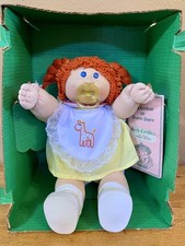 Vintage Cabbage Patch Kids Doll With Red Hair Pacifier In Box VERNA BECKY picture