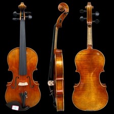 Rare 7/8 Violin, one piece maple wood back, Master sound, Oil varnishes #15362 picture