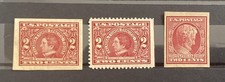 US Scott 368 370 371 1909 2¢ Lincoln & Alaska-Yukon Mint OG Stamp Lot picture