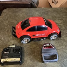 Vintage Working Red New Bright Volkswagen 1:6 RC Car. With Fresh New Batteries picture